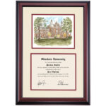 Otterbein Premier Towers Hall Diploma Frame